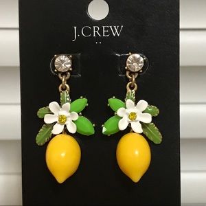 J Crew lemon earrings new 🍋 ✨
